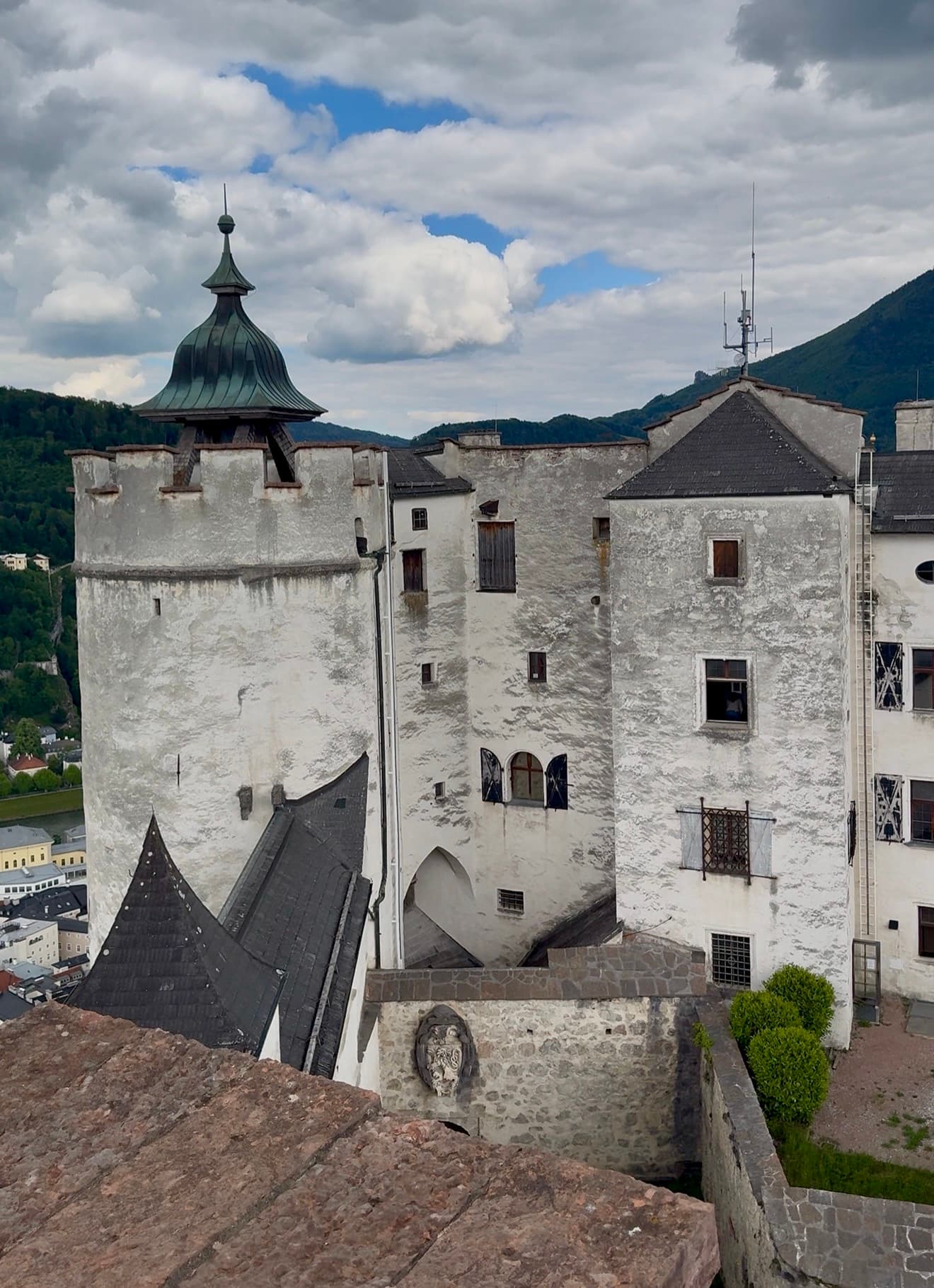 Hohensalzburg Fortress above Salzburg old town
