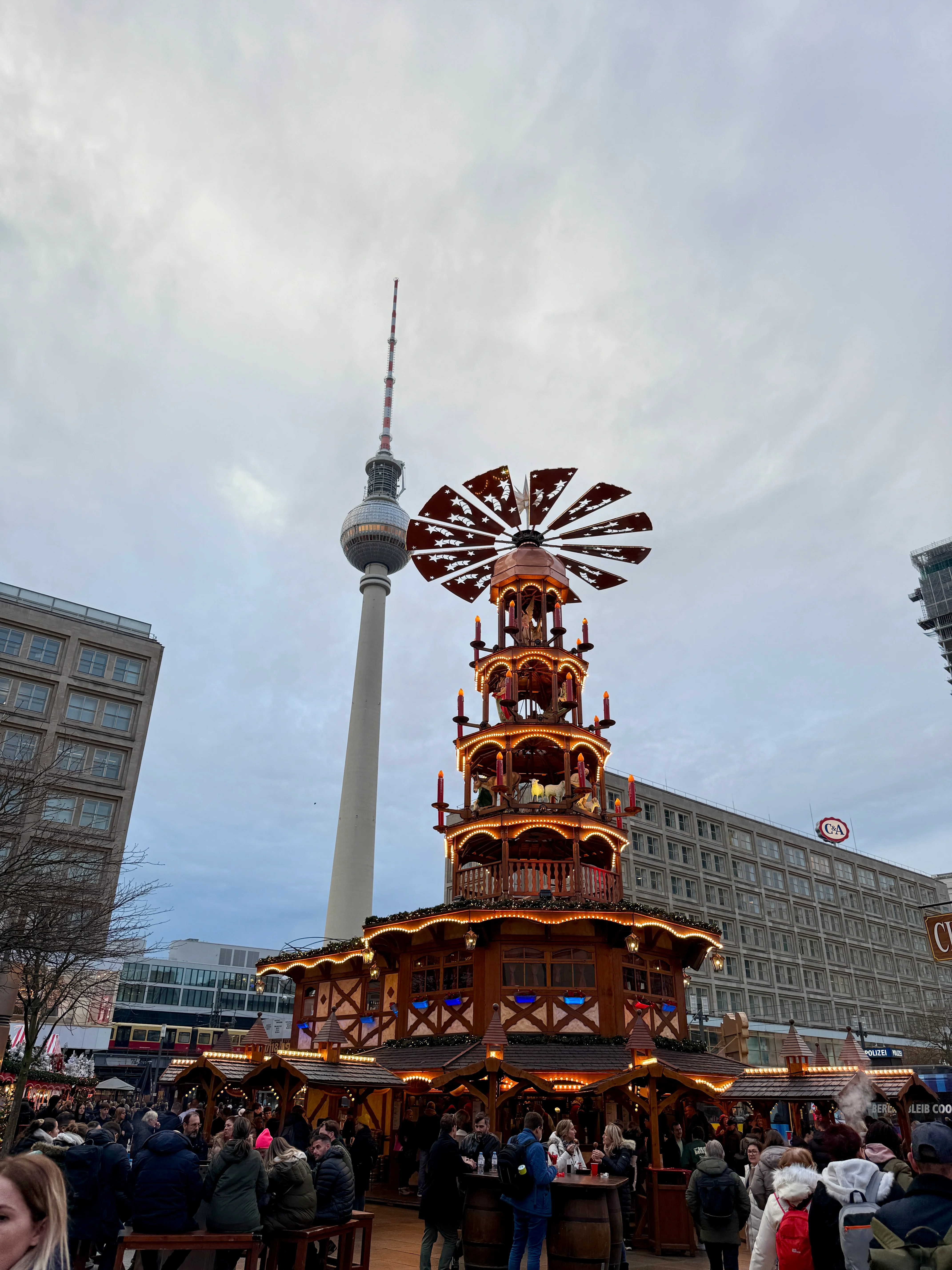Alexanderplatz Christmas Market with Ferris wheel