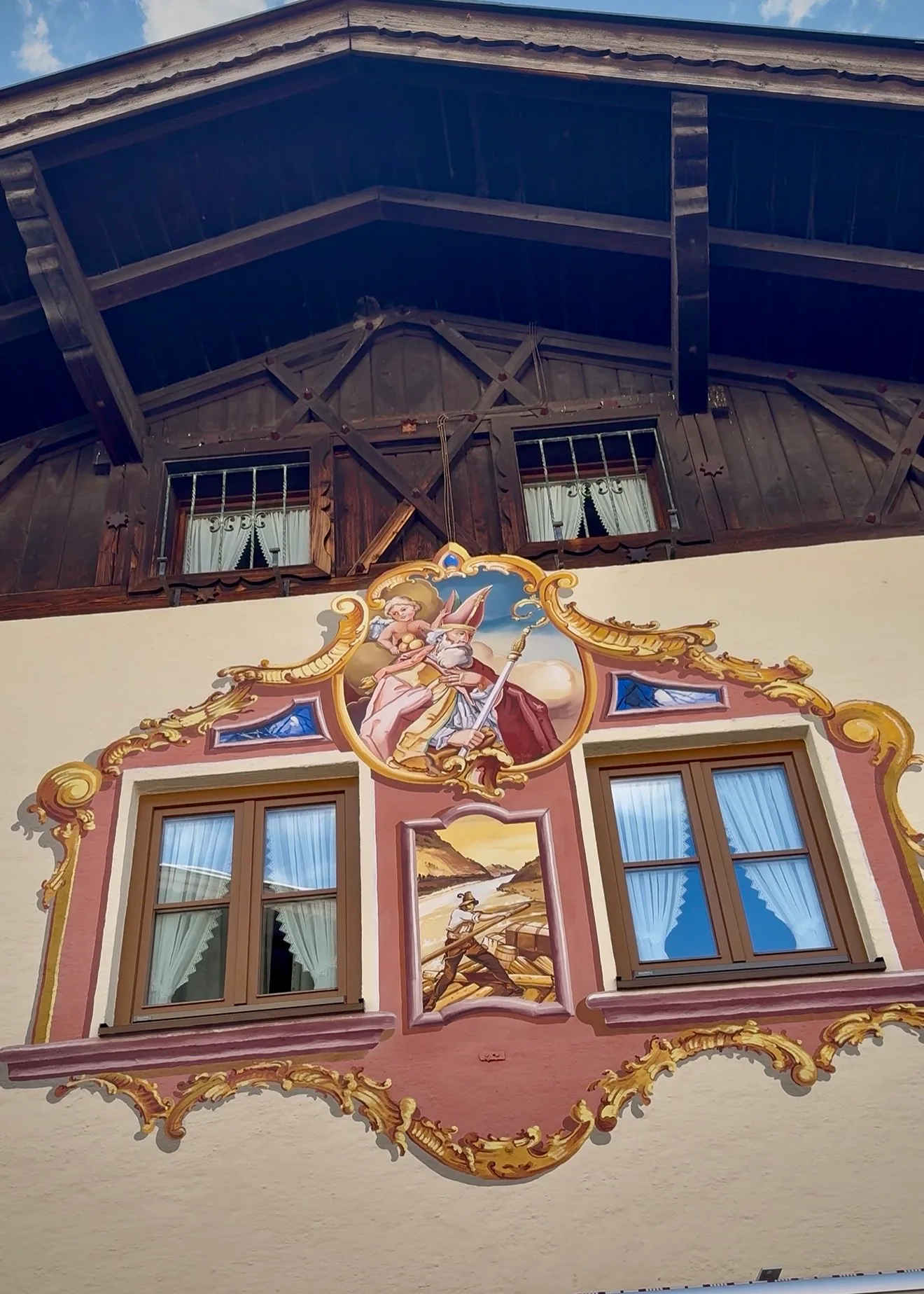 Large painted façade